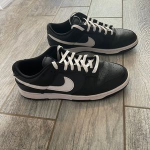 Nike Dunk lows size 10 black and white